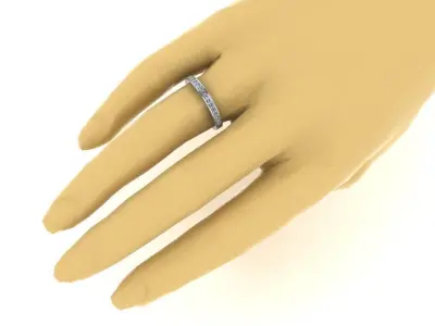 Women ring 3dm stl render detail 3D print model 3D print model