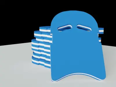 Swimming Kick Board Low-poly 3D model