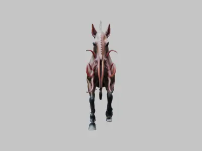 Fantasy Octopuss Horse  Low-poly 3D model