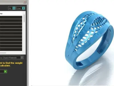 Fancy Womens Rings Plain Rings Ready STL 3DM Models Rings 3D print model 49