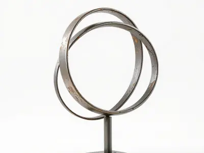Rustic Metal Sculpture Model Pack Low-poly 3D model