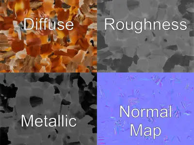 Muscular Horse with Flowing Mane model pack Low-poly 3D model