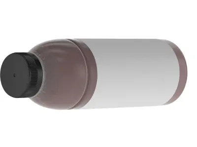 Plastic Tran Bottle Generic 3D model