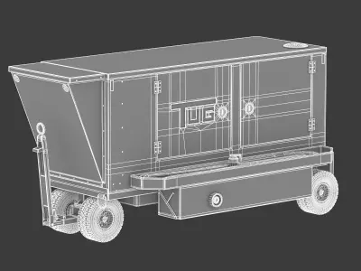 TUG Ground Powered Unit 28V Magnum 3D model