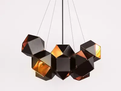 Welles Central Chandelier 3D model