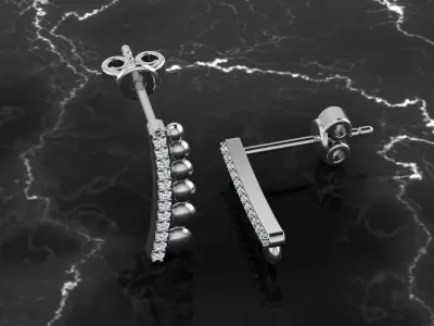 Jewelry Earring 3D print model