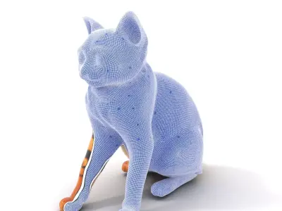 Spotted Bengal Cat model pack Low-poly 3D model