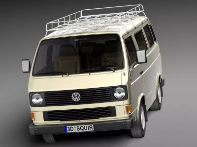Volkswagen T3 Passenger 1979-1988 3D model