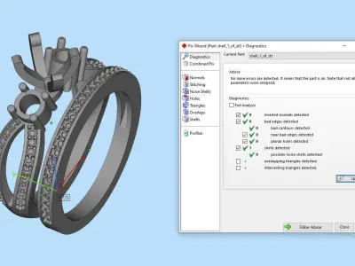 Gold ring  Jewelry 3D print model shop