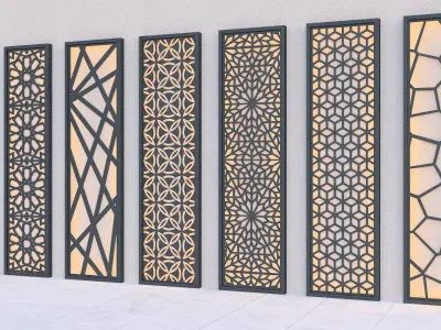 Wall Panel Low-poly 3D model