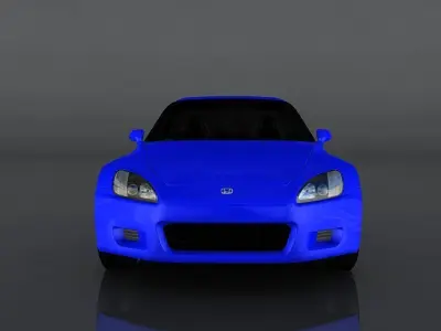 Honda S2000 Low-poly 3D model