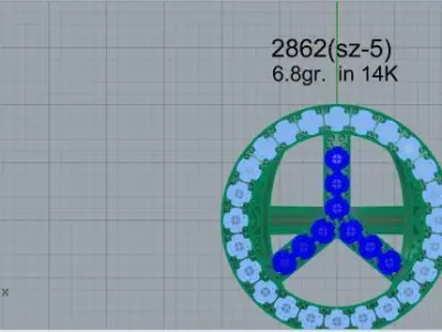Car Sign Ring 2862 3D print model