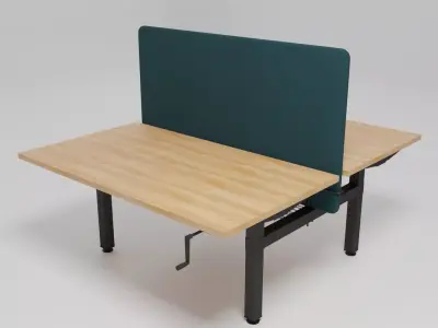 OGI DRIVE - Rectangular manual workstation bench - Free 3D model