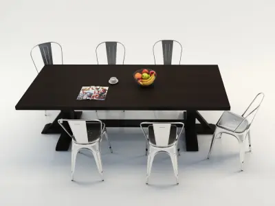  Table set decoration  3D model