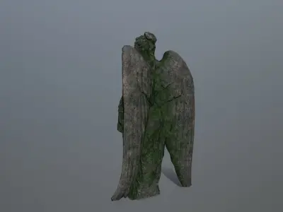 Angel Statue 05 Low-poly 3D model