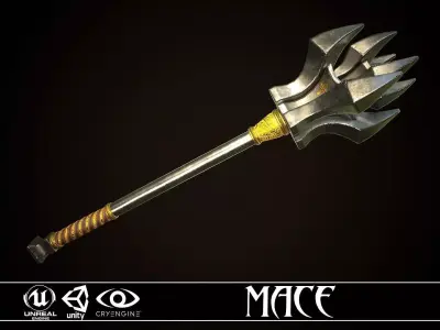 Mace 05 Low-poly 3D model