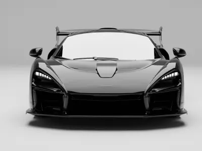 Mclaaren Senna with Interior 3D model