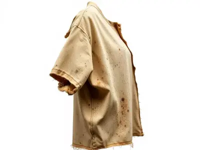 Tattered Vintage Shirt Model Pack Low-poly 3D model