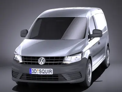 Volkswagen Caddy Maxi 2018 VRAY 3D model