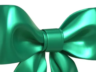 Christmas Bow Ribbon 32 Low-poly 3D model