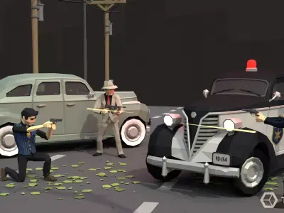 Mafia LowPoly Pack  Low-poly 3D model