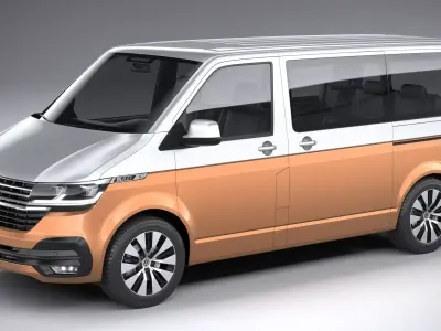 Volkswagen Transporter T6-1 Bulli 2020 3D model