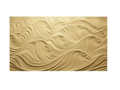 modern panel wall decor set relief stl mural CNC 168  3D model