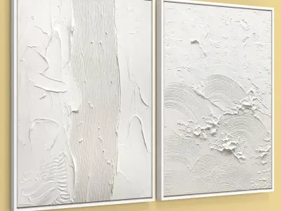 Plaster Two Frame 15 Low-poly 3D model