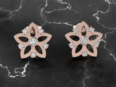 Jewelry Earring 3D print model