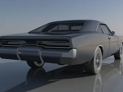Dodge Charger 1969 3D print model