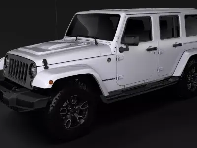 Jeep Wrangler Unlimited Smoky Mountain JK 2017 3D model
