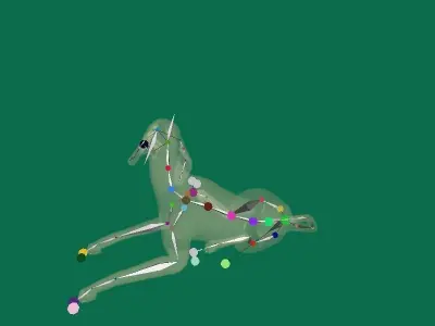 BloodHound Dog Low-poly 3D model