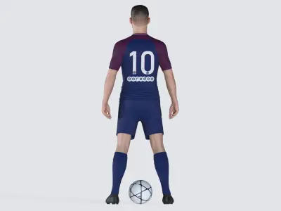 Male Football Player 3D model