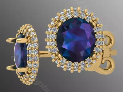 Earrings ri17 3D print model