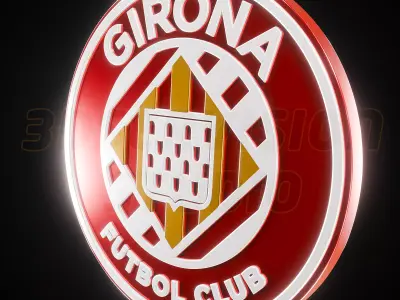 FC Girona logo - Cinematic - 3D print 3D model