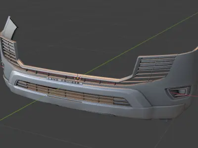 Bumper and Bullbar For lc300  3D model