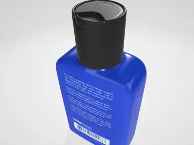 Clear AJack Black Refreshing Aftershave Geftershave Gel for Men Low-poly 3D model