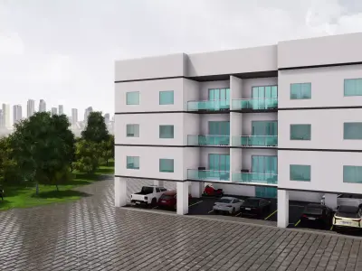Projeto edificio multifamiliar arquitetonico e complementares 3D model