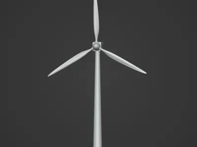 Generic Wind Turbine Low-poly 3D model