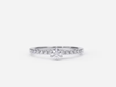 ZDR0156 engagement ring 3D print model