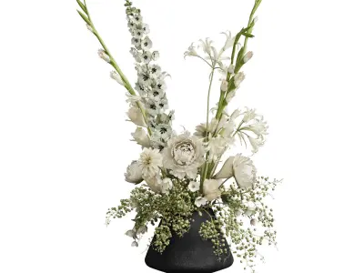 Flower In Vase 72 3D model