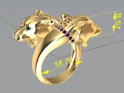 panthers ring 3D model