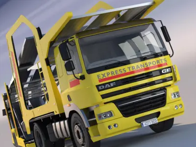 DAF CF Car Transporter 3D model