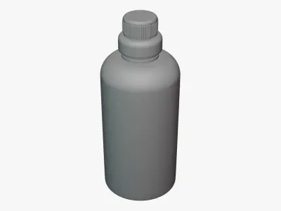 Basic Detergent Bottle - Geometry Only No Textures No Materials 3D model
