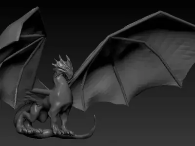 Dragon Low-poly 3D model
