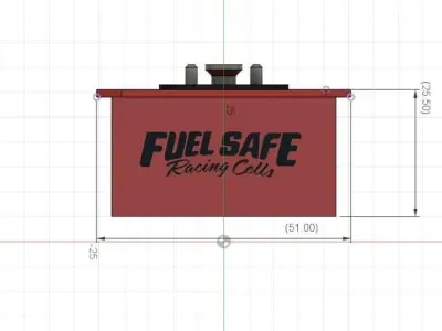 1 10 Scale Rc Drift Fuel Cell Accessory 3D print model