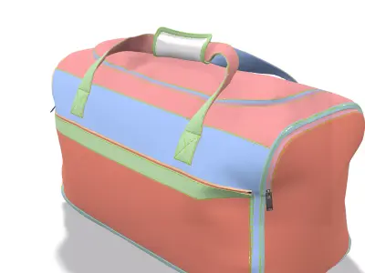 Sport Gym Bag Low-poly 3D model