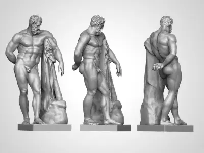 Farnese Hercules Statue 3D print model