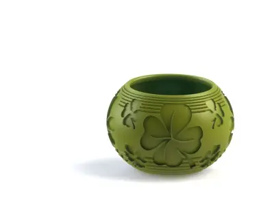 Clover leaf planter 3D print model