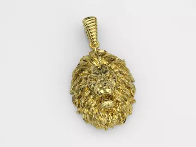 Lion Necklace Free 3D print model